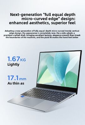 New Business Portable Laptop with English Keyboard  RAM15.6 Screen for Office Work