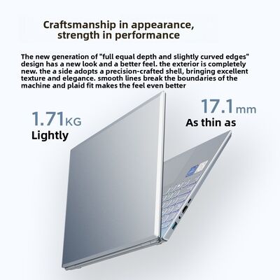 Flagship 15.6inch IPS Ultrathin Laptop with SSD and Camera for Students Business Office Use Windows 11/10