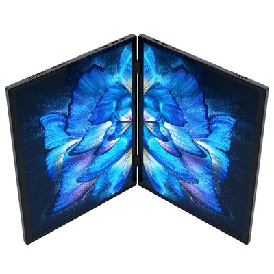 Aether 2025 Dual 14inch Screen Laptop for Stock Trading Data Comparison 360 Flip Design HighEfficiency Turbo Cooling 1TB SSD