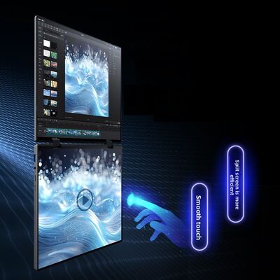 Factory Direct Sales Wholesale High Quality Brand New14Inch Laptop Dual Screen Display Business Portable Quad Core for 3D Gaming