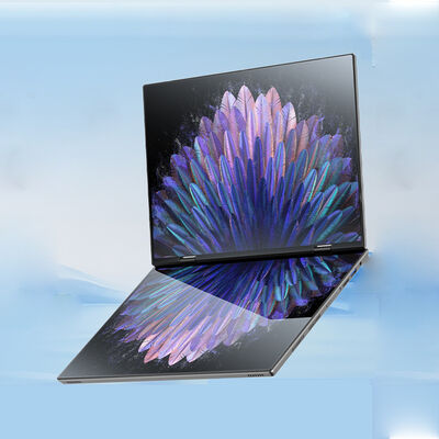 New 14" Dual Touch Screen Laptop with 2.2K Display 360-Degree Foldable Design Metal Body SSD Storage for Home/Business/Gaming