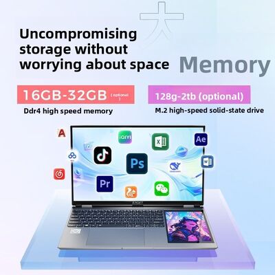 Aether Factory Wholesale Business Gaming Laptop Intel Celeron Quad Core 15.6inch 7inch  IPS Stylus Display Win10  11 SSD English
