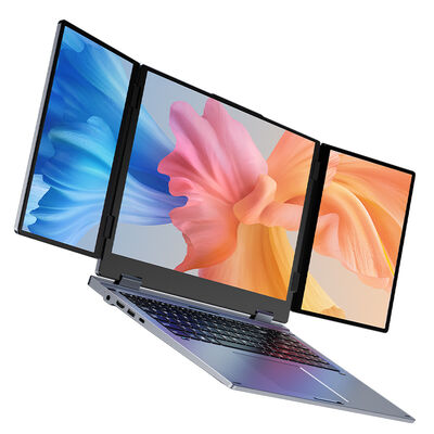 Aether OEM Wholesale Tri Screen Laptop Intel Core I7 12 Cores 16 Threads 4.7GHz  16GB 32GB DDR4 RAM SSD Windows 10 11