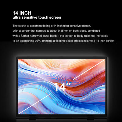 Brand New Intel Factory Laptops 14 Inch Touchscreen 360 Transformer Laptop 16GB RAM 1TB SSD Windows 11 Pro US Plug