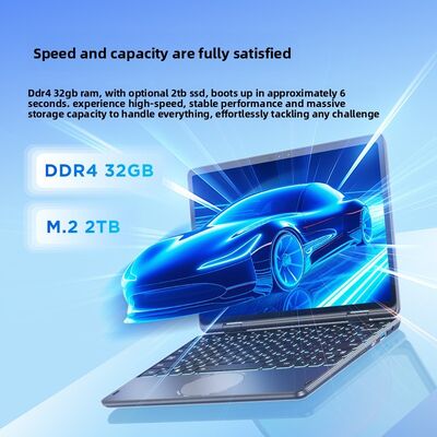 Aether Factory 11Inch IPS DDR4 Business UltraThin Portable Laptop Windows 10 11 Intel N100 New Narrow Bezel 360 Degree Flip