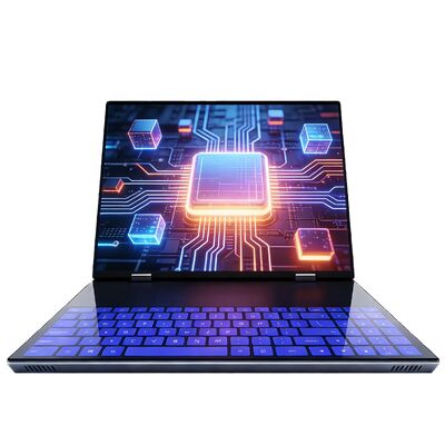 OEM 2026 Brand New Intel Dual 14-inch Business Laptop Windows 11 360Flip Design High Efficiency Turbo Cooling SSD IPS Panel