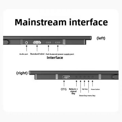 21.4Inch 100Hz 6ms IPS Portable Display with Built-in Speaker and Type-C Interface for Laptop and Console Expansion