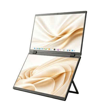 Business 15.6 Inch IPS LCD LED Folding Dual Screen Laptop Extension Monitor ultra Thin Full HD 60Hz Type C