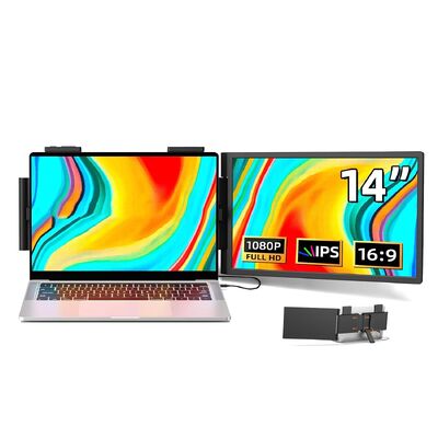 14 Right Screen Portable Display Expansion Screen Laptop Display Sub Screen 16:9 LED Backlit One Line Communication