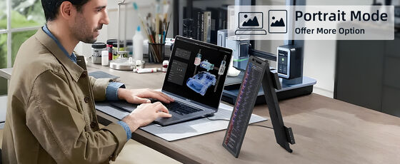 Portable 14 Inch IPS C External Extended Display Full HD 1920x1080 Resolution 60Hz Refresh Rate for Laptop Home Work Study Use