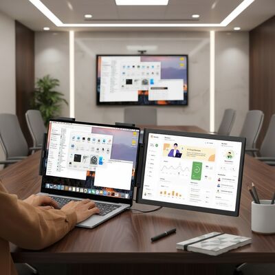 Laptop Extended Screen 14 Inch Portable External Display for Laptop Home Office Design Editing Work
