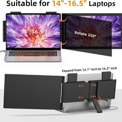 Wholesale High Cost Performance 14Inch LED Backlit Display Custom Laptop External Expansion Sub Screen