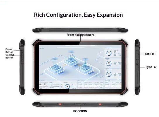 New 10.1" Industrial Touch PC with MTK Processor Rugged Design Wi-Fi Waterproof & Shockproof Tablet PC