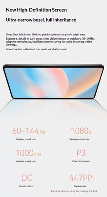 New Octa Core 1080P Capacitive Touch Screen 5G WIFI 10.1 Inch L-Shape Android 11 Tablet PC AIO 4GB 3GB USB HD Educational