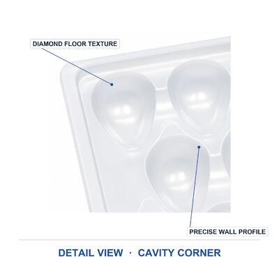 Transparent Blister Packaging Box for Chocolate With Plastic Inner Tray Food Container Custom Pet Container for Food
