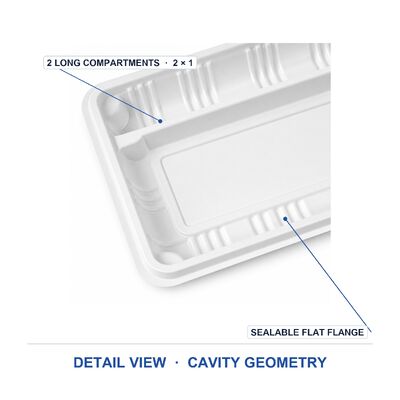 Disposable PET Fresh Food Tray Thickened Thermoformed Blister Box for Fruit Meat Vegetable Supermarket Pet Container for Food