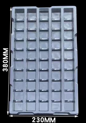Transparent Anti-Static PVC Blister Tray Turnover Disposable Custom Powder Blush Consumer Packaging Box Guangdong Custom