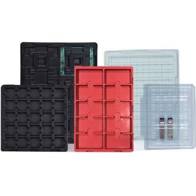 Transparent Anti-Static PVC Blister Tray Turnover Disposable Custom Powder Blush Consumer Packaging Box Guangdong Custom