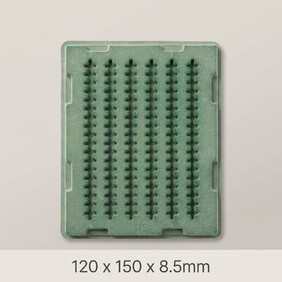 Custom Green Flocked Board for Electronic Components Packaging Protection Polystyrene Sheet Wholesale and Factory Use