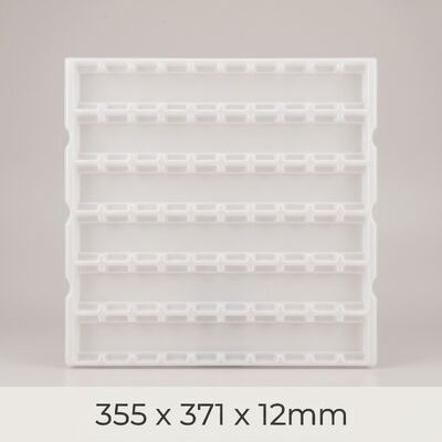 Natural PP Anti Static Blister Tray ESD Plastic Turnover Tray for Electronic Components Parts Packaging