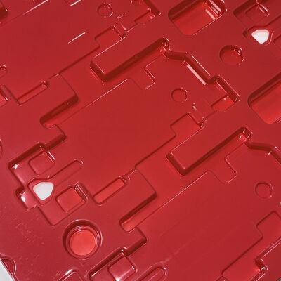 Anti-static Red Opaque PET Tray 1.2mm Thick ESD Safe Custom Made