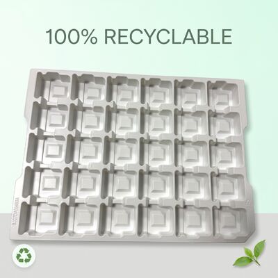 White Blister Tray PS  Scratch Resistant Shock Absorption Industrial Turnover Packaging Tray