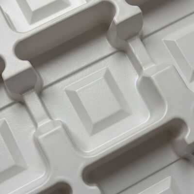 White Blister Tray PS  Scratch Resistant Shock Absorption Industrial Turnover Packaging Tray