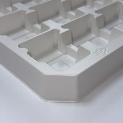 White Blister Tray PS  Scratch Resistant Shock Absorption Industrial Turnover Packaging Tray