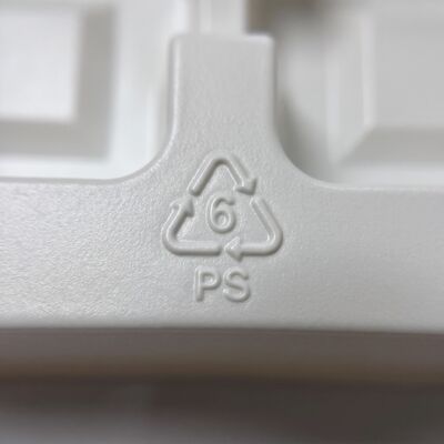 White Blister Tray PS  Scratch Resistant Shock Absorption Industrial Turnover Packaging Tray
