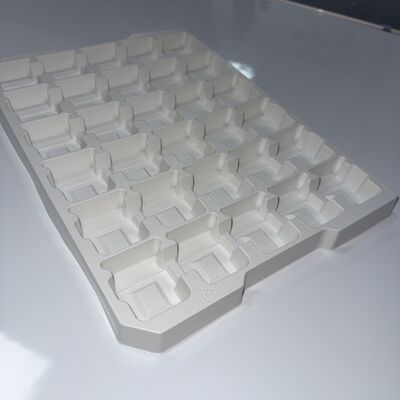 PS Tray 0.6mm Thickness Plastic Blister Tray 376x280x45mm Customizable for Electronic Components