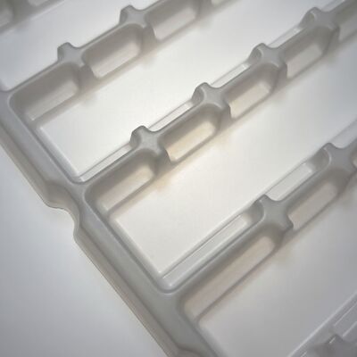 PP Tray Natural Color 1.2mm Thickness ESD Plastic Tray for Electronic Components Storage Customizable Jiangsu Origin Blister