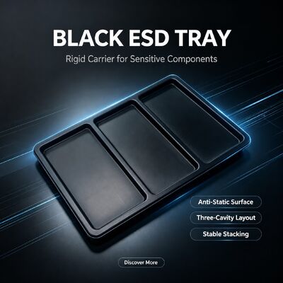Recyclable Conductive Anti-Static Custom Blister Packaging Tray, Suitable for Consumer Electronic Products