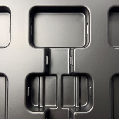 Custom Thickened PS Black Blister Tray  Blister Base Insert for Electronic Components Packaging