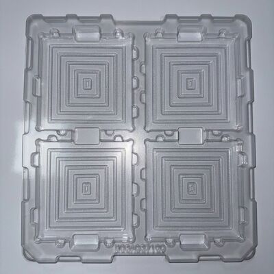 0.6mm Coated Clear PET Blister Tray Source Factory Custom Insert Tray for Precision Consumer Electronic Components Packaging ODM