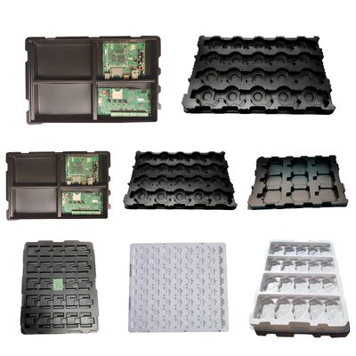 Custom Size PET Plastic Inner Tray Anti-Static Vacuum Tray for Electronic Component Packaging
