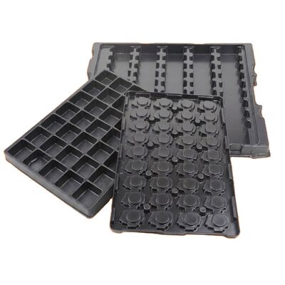 OEM Custom Blister Tray PET ABS  Anti Static for Capacitor Resistor Transistor Electronic Component Storage Factory Supply