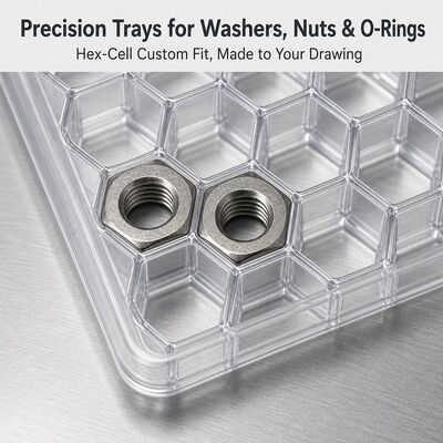 PET Thermoformed Plastic Tray for Auto Parts Automotive Components Protective Packaging Insert Box