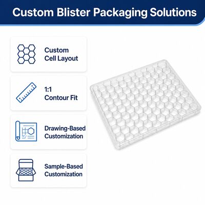 PET Thermoformed Plastic Tray for Auto Parts Automotive Components Protective Packaging Insert Box