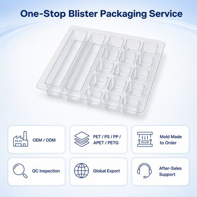 Custom Disposable Antistatic Blister Trays for Consumer Electronics Automotive Parts Packaging Logistics Use Customized Options
