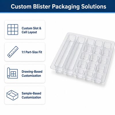 Custom Disposable Antistatic Blister Trays for Consumer Electronics Automotive Parts Packaging Logistics Use Customized Options