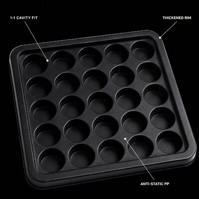 Factory Direct Custom Size PET Thermoformed Tray Vacuum Packaging for Hardware Automotive Components Bulk Supply