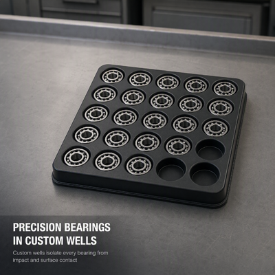 Factory Direct Custom Size PET Thermoformed Tray Vacuum Packaging for Hardware Automotive Components Bulk Supply