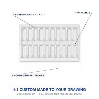 Custom Blister Packaging Plastic Box With PET Liner for Hardware Transparent Tray Custom Packaging Boxes Plastic