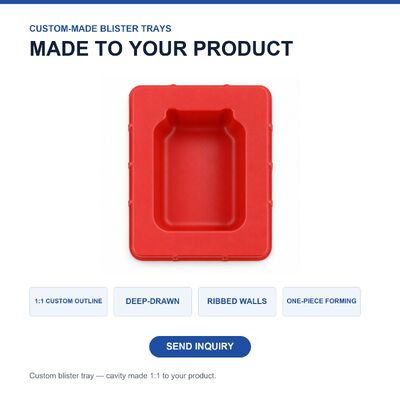 Plastic Box Blister Tray for Hardware Fitting Fasteners Storage Display Vacuum Forming Custom Packaging Wholesale Supply