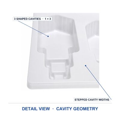 Plastic Case Inner Tray for Hardware Tools Metal Parts Blister Packaging Protective Custom Thermoformed Factory Supply