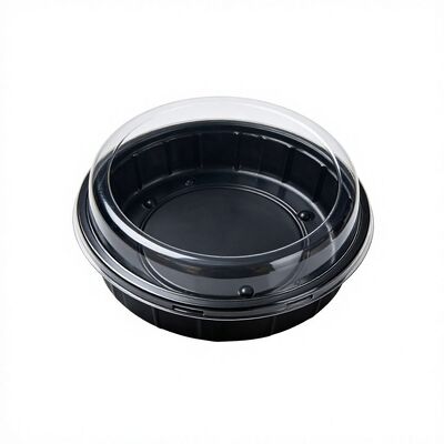 Shelf Merchandising Clear PET Food Blister Box Multi Divider Tray for Dessert Cut Fruit Protective Packaging