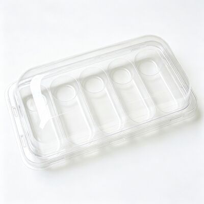Custom Mold Size Clear Food Grade Blister Tray Multi Divider for Pastry Candy Food Packaging Container
