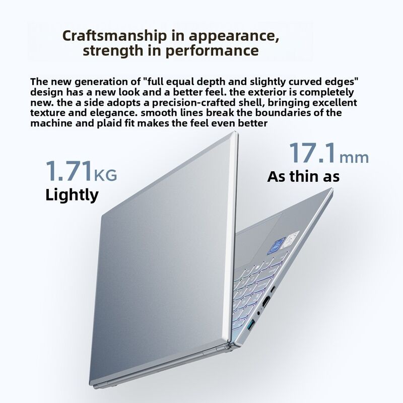 Flagship 15.6inch IPS Ultrathin Laptop with SSD and Camera for Students Business Office Use Windows 11/10