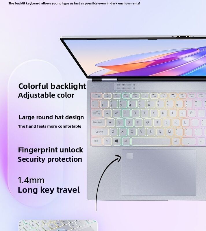 New High Density Battery Intel Celeron Quad Core 15.6inchand7inch IPS Display SSD Storage Win11 Win10 Dual Band WiFi  English