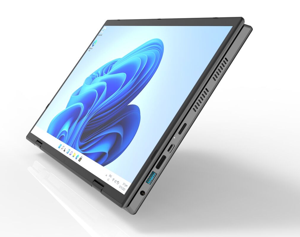 Factory Direct Sales Wholesale 14 Inch Touch Screen Intel Celeron ABS Material 360 Degree Rotatable Windows 11 System SSD